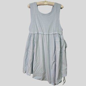 Anthropologie Soft Blue Tiered Babydoll Dress –XS –Cottagecore / Loungewear Chic